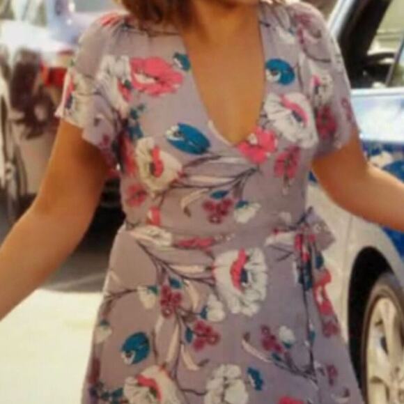 ASTR the Label Floral Midi Wrap Dress - Picture 5 of 7